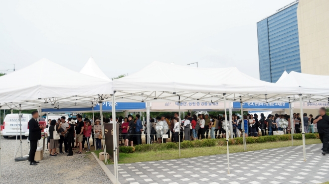 판교 대장지구 제일풍경채 견본주택에 주말 3일간 2만1000명이 다녀갔다. 사진=제일건설.