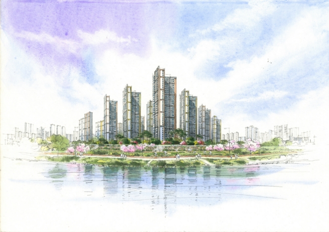 의정부역 센트럴자이&위브캐슬 일러스트. 사진=GS건설.