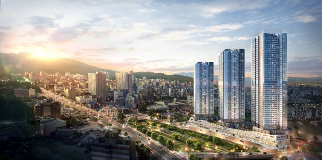 이천 롯데캐슬 페라즈 스카이 투시도. 사진=롯데건설.