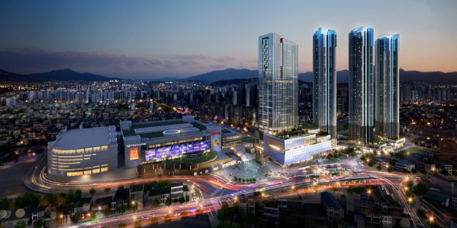 청량리역 롯데캐슬 SK-L65 투시도. 사진=롯데건설.