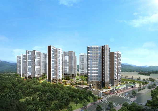 대우건설 전남 광양 '푸르지오 더 퍼스트' 투시도. /사진=대우건설