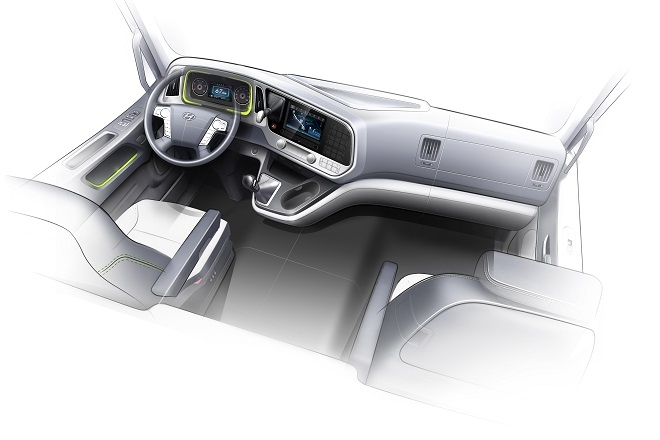 현대 파비스 실내 렌더링 이미지.