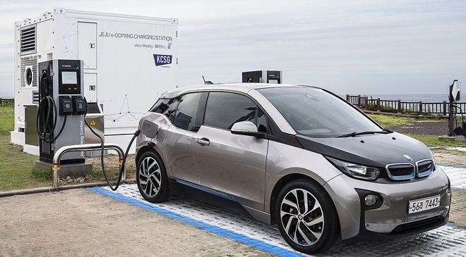▲BMW 제주 e-고팡 충전소./ 사진=BMW코리아)