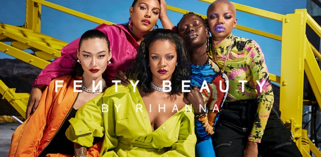 롯데면세점은 세계적인 팝스타 리한나가 만든 색조 화장품 브랜드 펜티 뷰티(Fenty Beauty)를 다음 달 3일 롯데면세점 오프라인 매장에 론칭한다. /사진=롯데면세점.