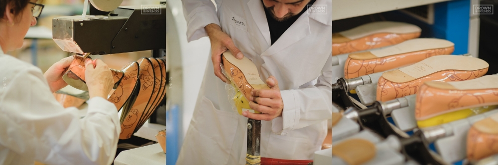 △△레페토 라인프렌즈 콜라보레션 제품, 초코 리미티드 에디션 산드라옹의 제조 과정 모습/사진=오승혁 기자