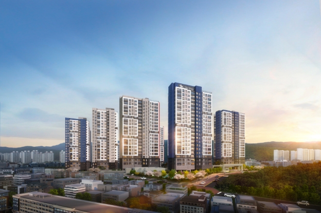 광교산 더샵 퍼스트파크 투시도. /사진=포스코건설.