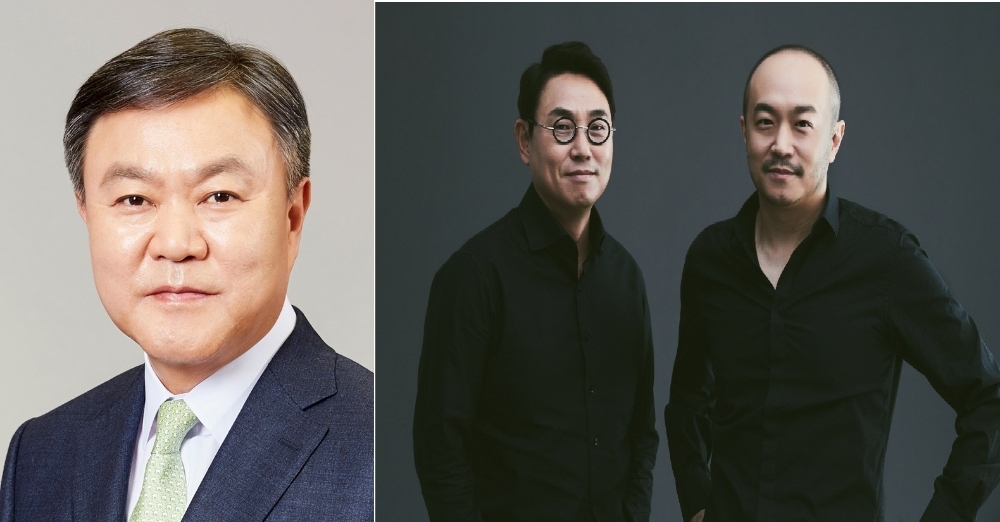 최영무 삼성화재 대표이사 (좌), 여민수(중), 조수용(우) 카카오 공동대표