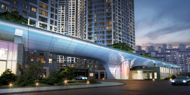 롯데건설 하이엔드 브랜드 르엘이 최초 적용된 신반포 센트럴 문주. 제공=롯데건설