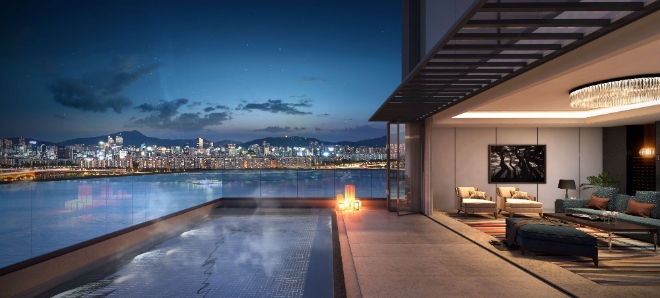 대림산업 아크로 한남카운티 스카이 게스트하우스 시뮬레이션. 제공=대림산업