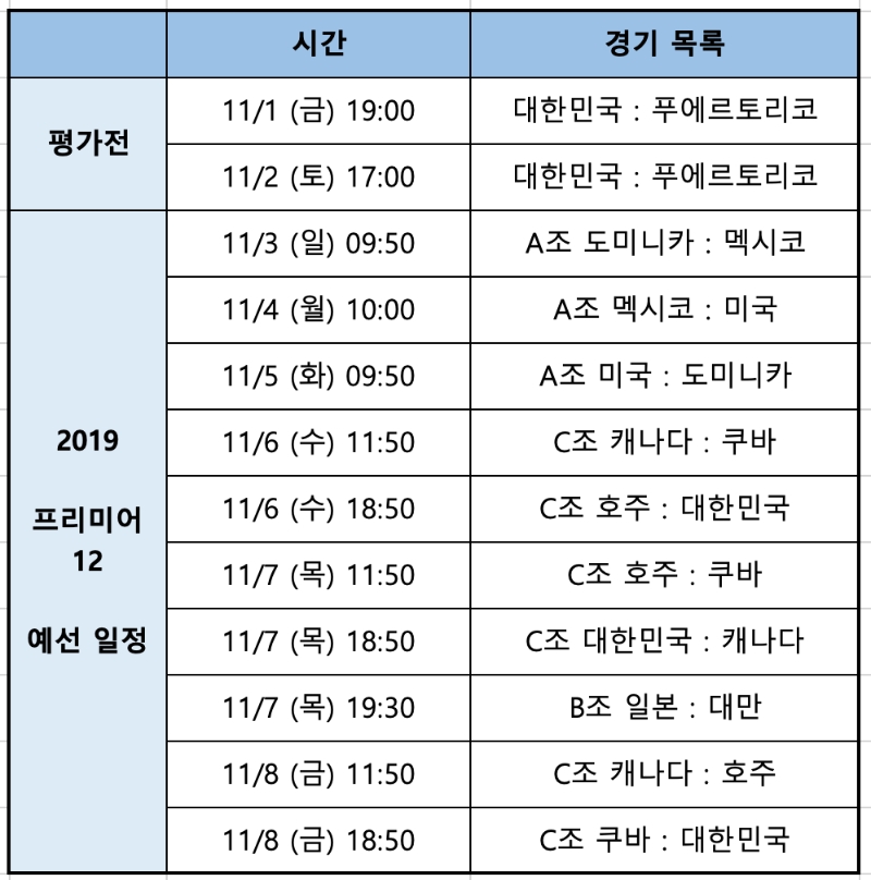 △ 웨이브 온라인 독점 생중계 일정