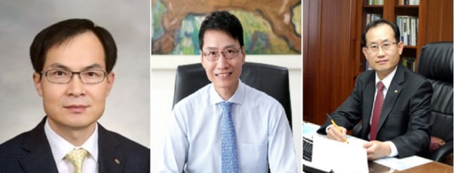 김청겸 KB부동산신탁 대표이사(사진 왼쪽), 이창희 하나자산신탁 대표이사(사진 가운데), 배일규 아시아신탁 대표이사(사진 오른쪽).