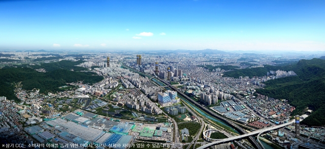 광명 G타워 조감도. /사진=롯데·두산건설 컨소시엄.