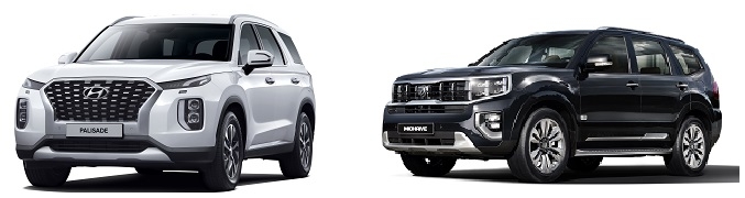 팰리세이드(왼쪽)과 모하비.