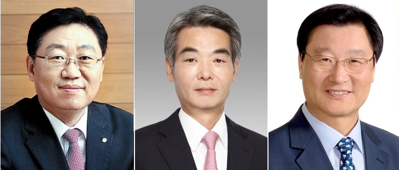 ▲(왼쪽부터) 나재철 대신증권 대표이사, 신성호 전 IBK투자증권 대표이사, 정기승 KTB자산운용 부회장.