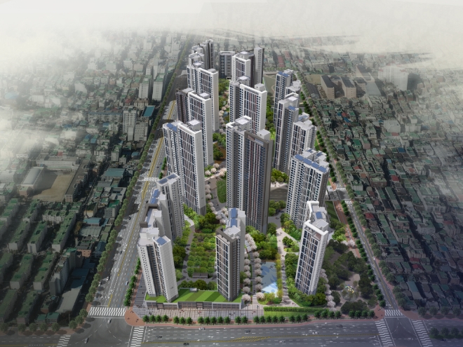 힐스테이트 푸르지오 주안 조감도. 제공=현대건설