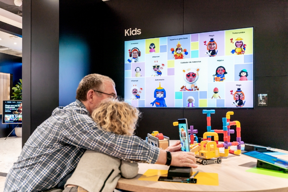 삼성 발렌시아 키즈존 체험 모습/사진=삼성전자