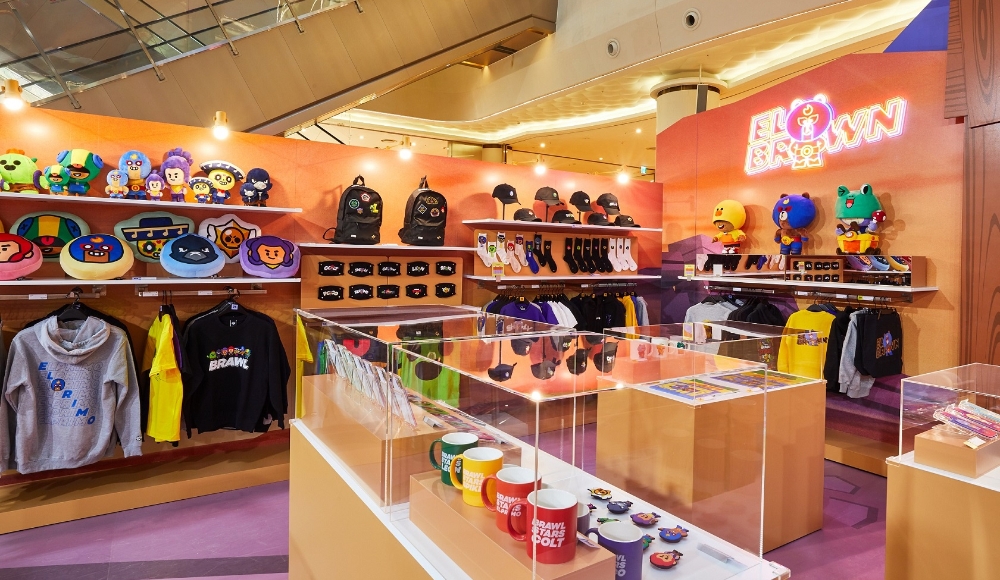 브롤스타즈, 라인프렌즈 협업 잠실 롯데월드몰 팝업스토어 모습/사진=라인프렌즈