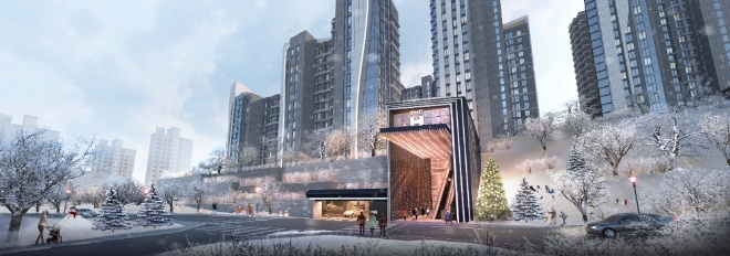 한남 디에이치 그라비체 '빛의 길' 제공=현대건설