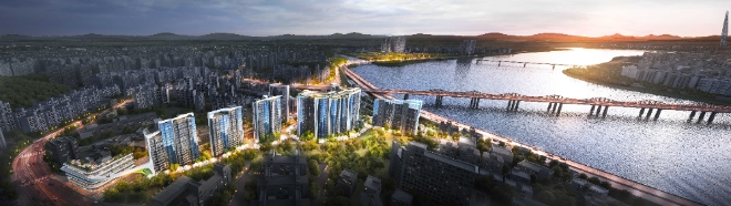 한남 디에이치 그라비체 원경 조감도. 제공=현대건설