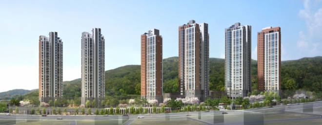 e편한세상 홍제 가든플라츠 투시도.