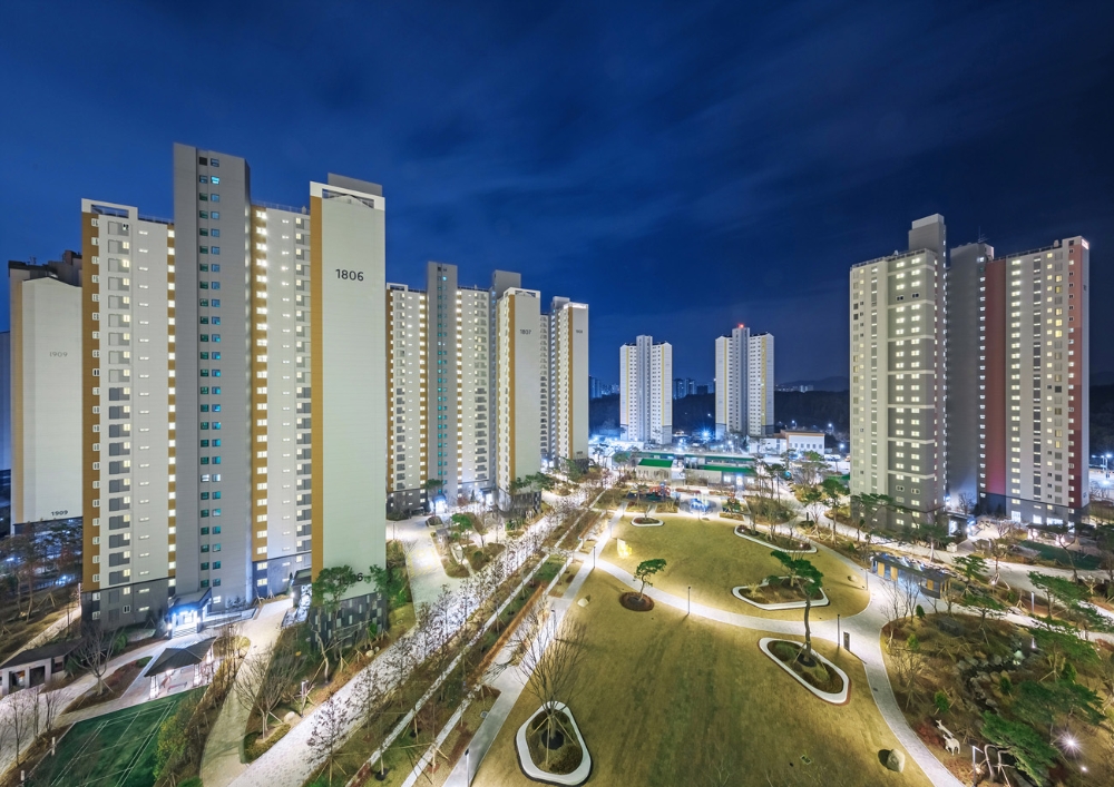 힐스테이트 호매실‘중앙광장’/ 사진=현대건설