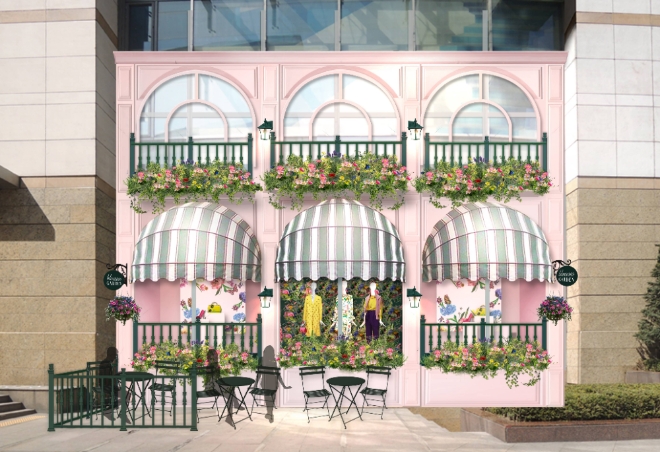 롯데백화점은 봄시즌 테마를 ‘블러섬 가든(Blossom Garden)’ 으로 정하고 20일부터 잠실점과 인천터미널점에서 소공원과 함께 플라워 팝업스토어(임시매장)를 진행한다. /사진=롯데그룹.