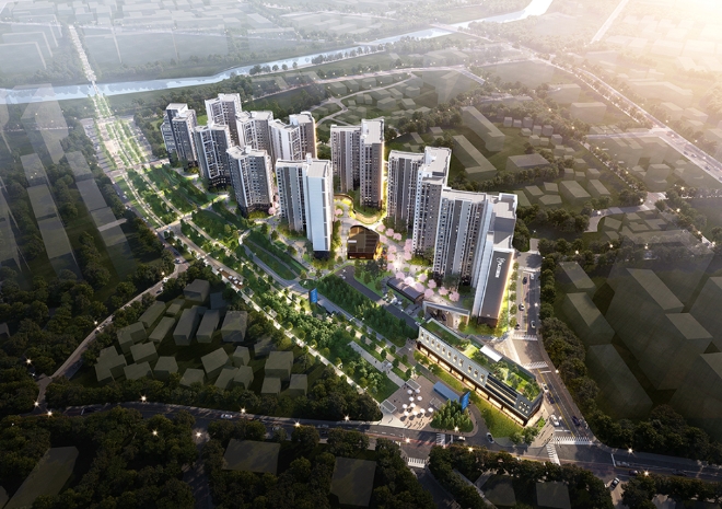 쌍용 더 플래티넘 오목천 조감도. /사진=쌍용건설.