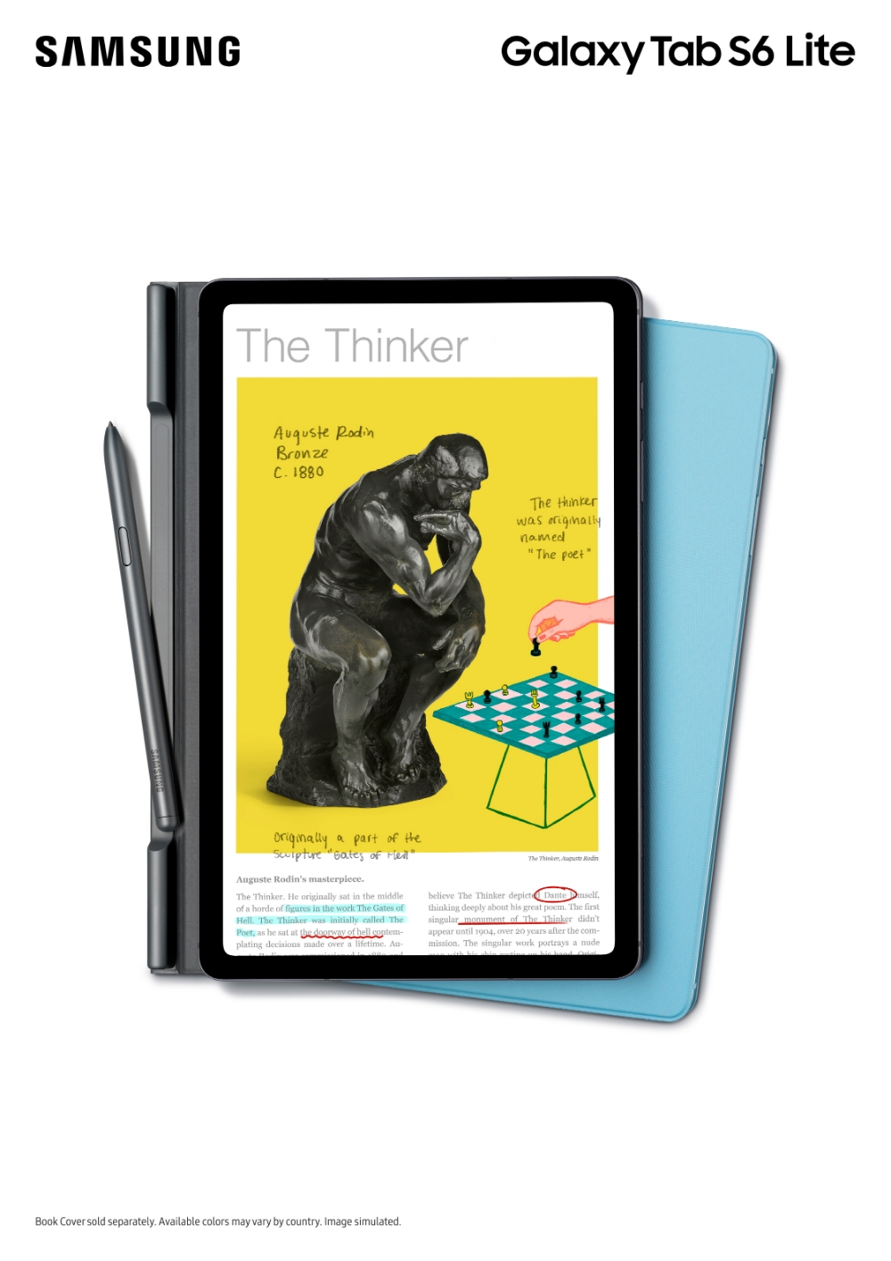 삼성전자 갤럭시 탭 S6 Lite 모델/사진=삼성전자