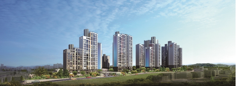 현대건설이 최근 수주에 성공한 원주 원동나래구역 투시도 / 사진=현대건설