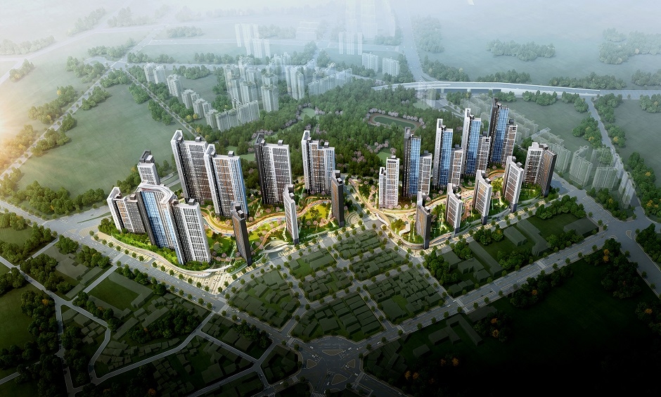 인천 송림 1,2구역 재개발 조감도