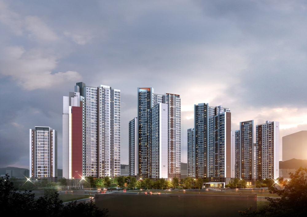 광명 푸르지오 센트베르 야경투시도 / 사진=대우건설