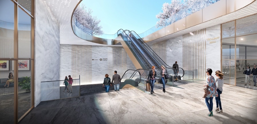 대우건설이 반포3주구에 제안한 구반포역과 연계된 선큰 스테이션 / 사진=대우건설