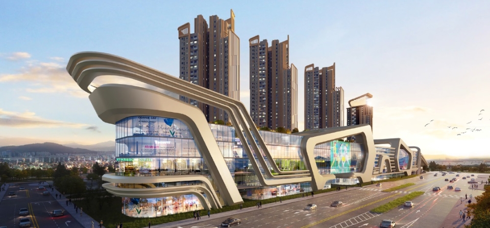 대우건설이 반포3주구에 제안한 특화 상가시설 '트릴리언트몰 그랜드앵커' 투시도 / 사진=대우건설