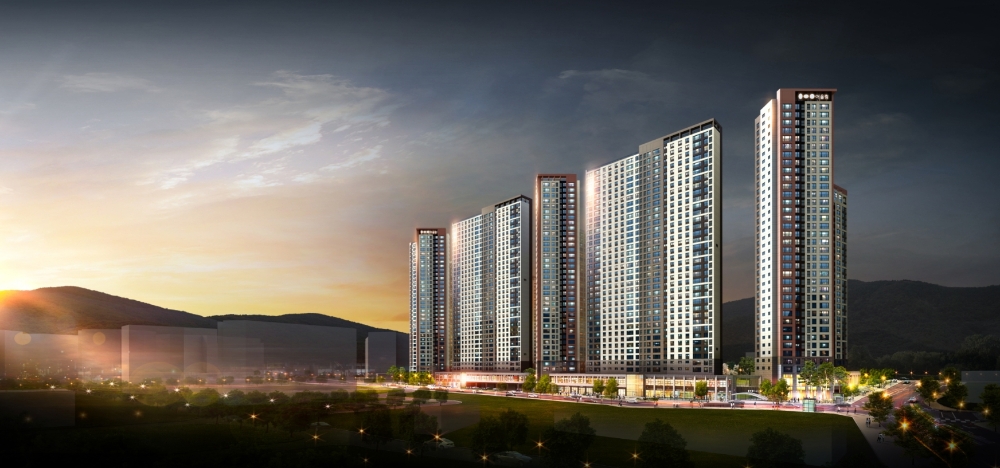 다사역 금호어울림 센트럴 야경투시도