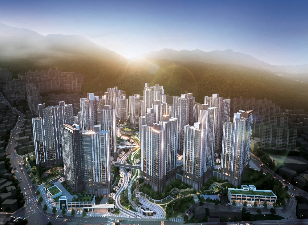 백양산 롯데캐슬 조감도