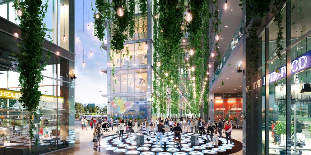 삼성물산이 반포3주구에 제안한 상가 아트 그린 플라자 예시도 / 사진=삼성물산