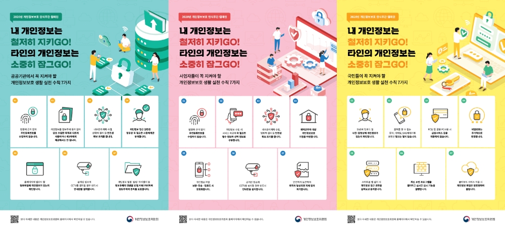 개인정보보호위원회가 민·관 합동으로 펼치는 ‘2020년 개인정보보호 인식주간 캠페인’ 내용을 알리는 포스터/사진=SK텔레콤