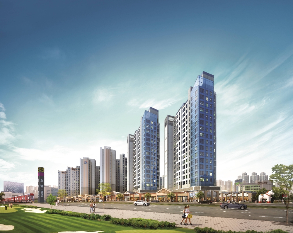 동탄역 헤리엇 에디션84 오피스텔 투시도