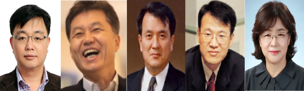 신임 금융감독원 옴부즈만으로 선임된 강경훈 동국대학교 경영학부 교수와 박창완 정릉신협 이사장, 이용호 안진회계법인 고문, 이제경 라이나생명 전무, 성영애 인천대학교 소비자학과 교수(왼쪽부터). /사진=금감원