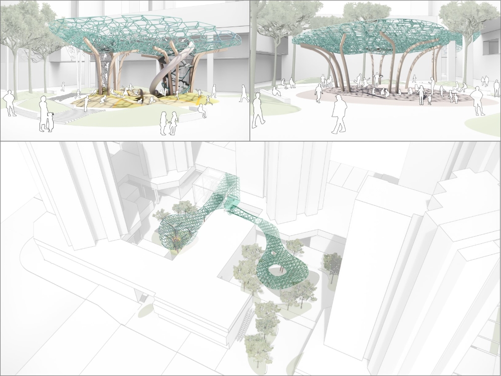 아클라우드 감일에 들어서는 「체험형 놀이터 & 이벤트광장 조형물 ’Cloud‘」 이미지