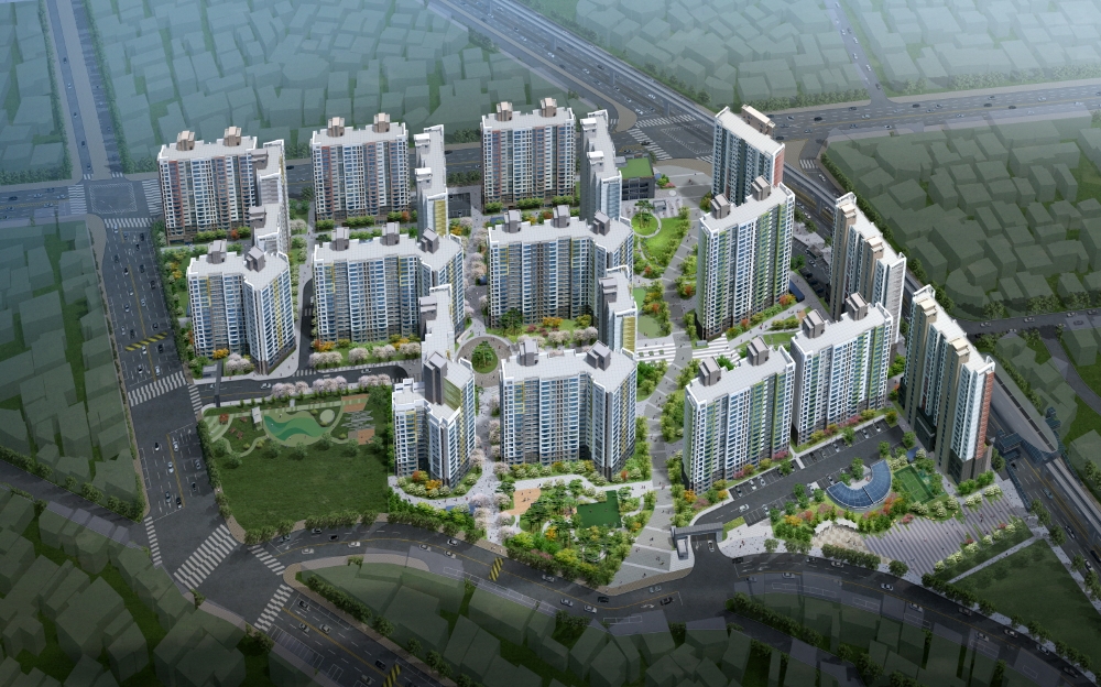 달성 파크 푸르지오 힐스테이트 조감도