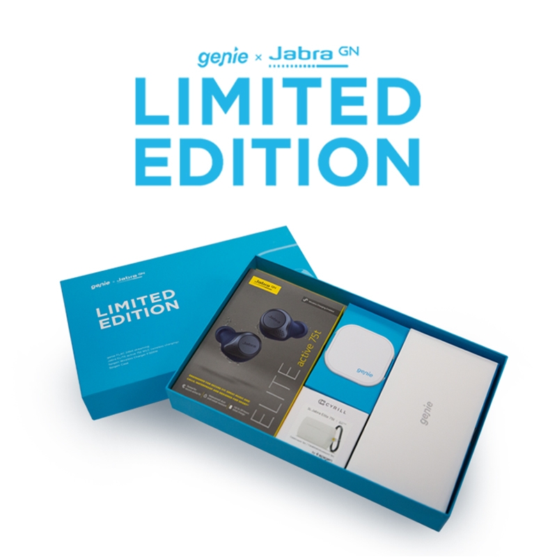 지니뮤직이 세계 최초로 블루투스 헤드셋을 출시한 덴마크 오디오기업 자브라와 ‘지니x자브라 리미티드 에디션'을 출시했다./사진=지니뮤직