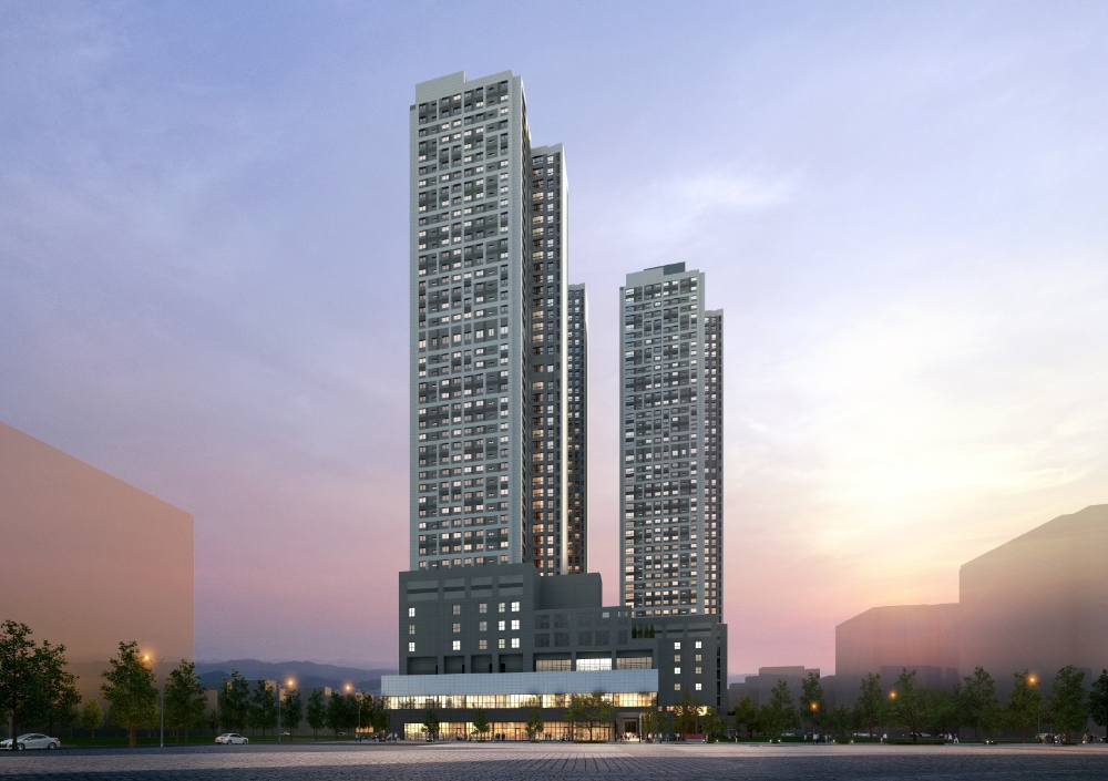 평촌 푸르지오 센트럴파크 야경투시도