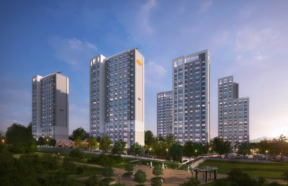 대림산업 e편한세상 김포 어반베뉴 석경투시도