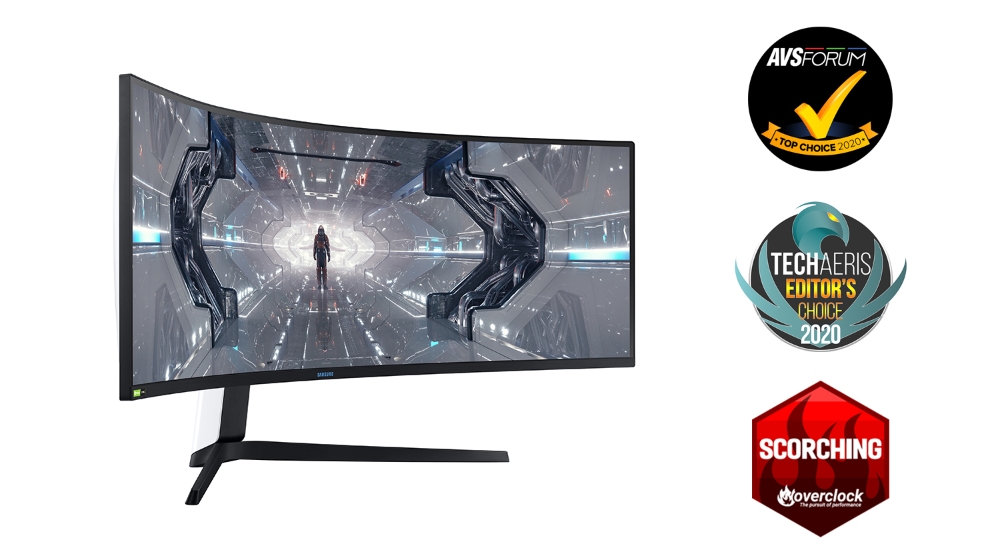 삼성전자의 게이밍 모니터 '오디세이 G9'이 글로벌 시장에서 최고의 게이밍 모니터로 인정 받고 있다./사진=삼성전자