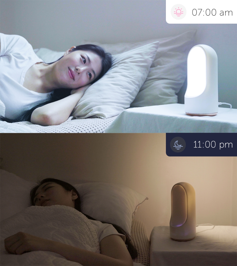 '맑은잠 IoT 무드등'/사진=바딥슬립