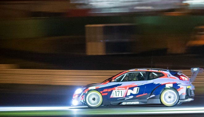 2019 뉘르부르크링 24시 내구레이스에 출전한 벨로스터 N TCR. 사진=현대차.