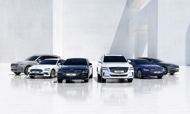 제네시스 라인업. 사진=제네시스.