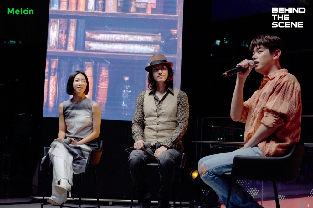 멜론 비하인드 더 씬에 참여한 (왼쪽부터) 리아킴, 양준일, 에릭남의 모습/사진=멜론
