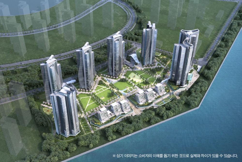 송도크리스탈오션자이(가칭) 조감도